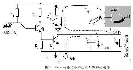 三输入与非门的结构图